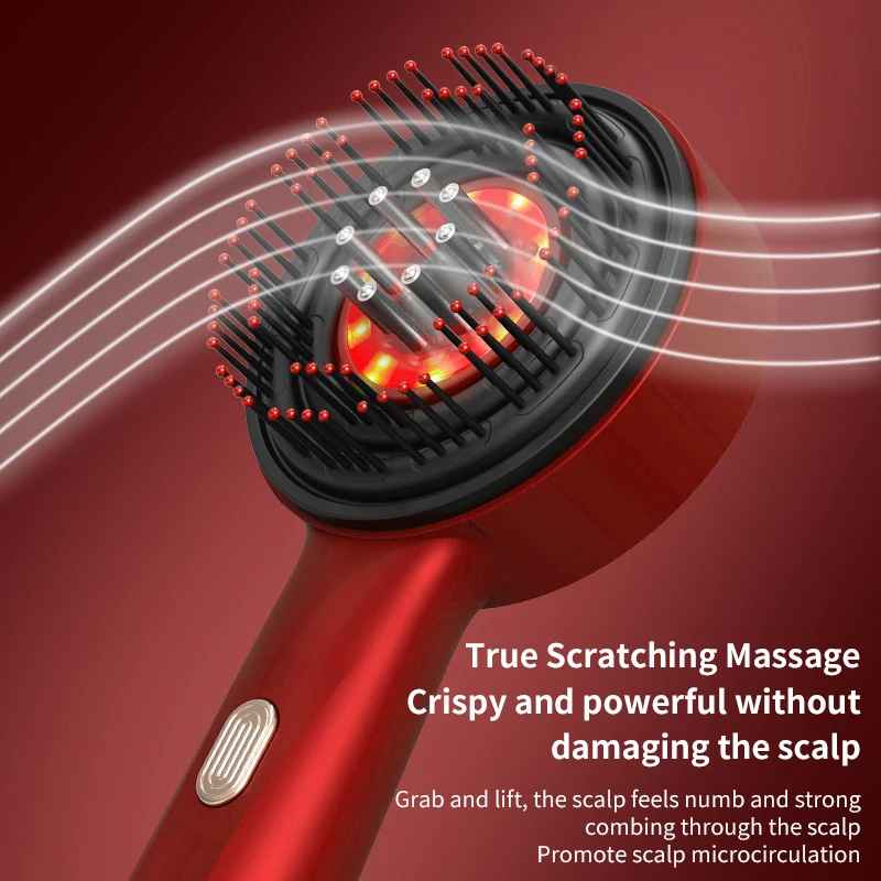 Electric Massage Brush with Red Light Therapy β Grow Your Hair and Care for Your Scalp